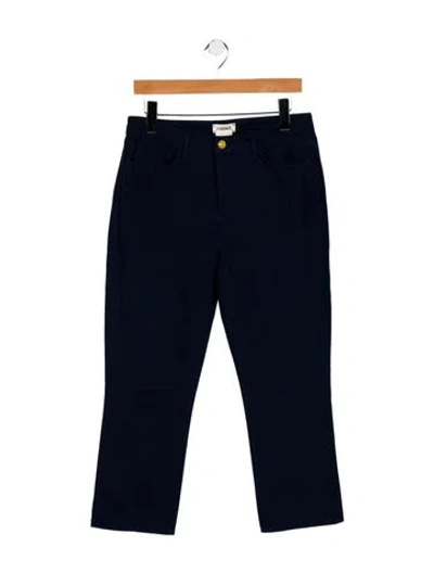 Pre-owned L'agence High-rise Straight Leg Jeans In Blue