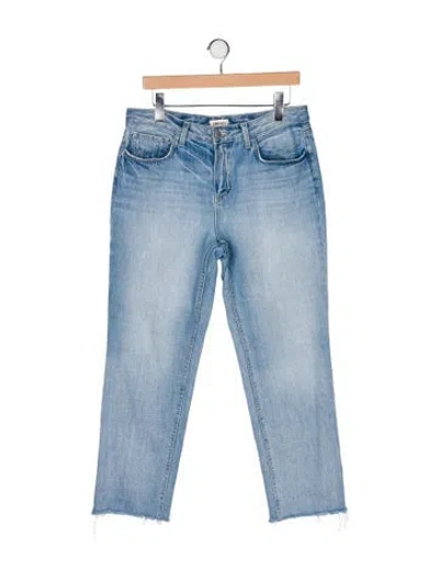 Pre-owned L'agence High-rise Straight Leg Jeans In Blue