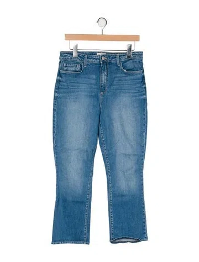 Pre-owned L'agence High-rise Straight Leg Jeans In Blue