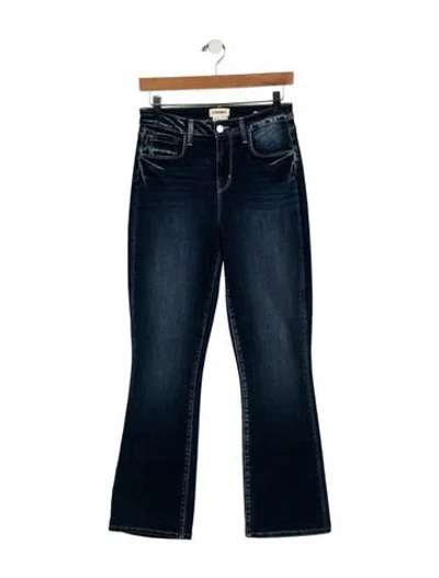 Pre-owned L'agence High-rise Straight Leg Jeans In Blue
