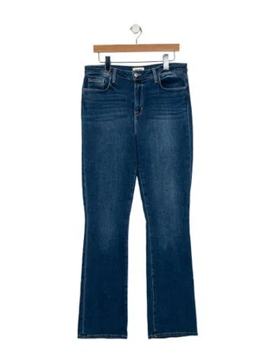 Pre-owned L'agence High-rise Straight Leg Jeans In Blue