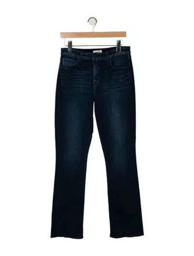 Pre-owned L'agence High-rise Straight Leg Jeans In Blue