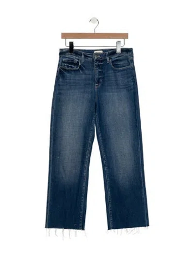 Pre-owned L'agence High-rise Straight Leg Jeans In Blue