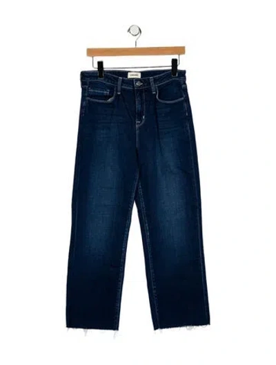 Pre-owned L'agence High-rise Straight Leg Jeans In Blue