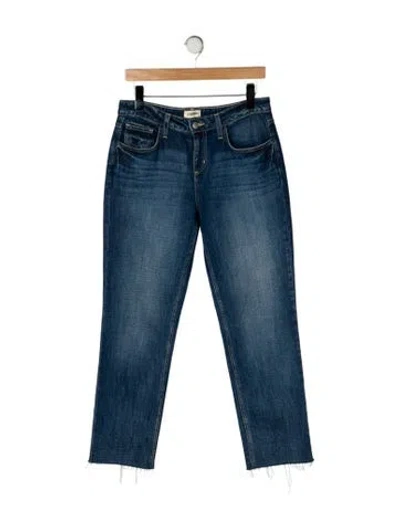 Pre-owned L'agence High-rise Straight Leg Jeans In Blue