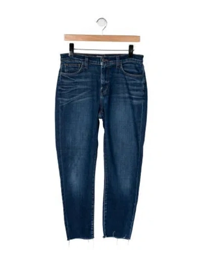 Pre-owned L'agence High-rise Straight Leg Jeans In Blue