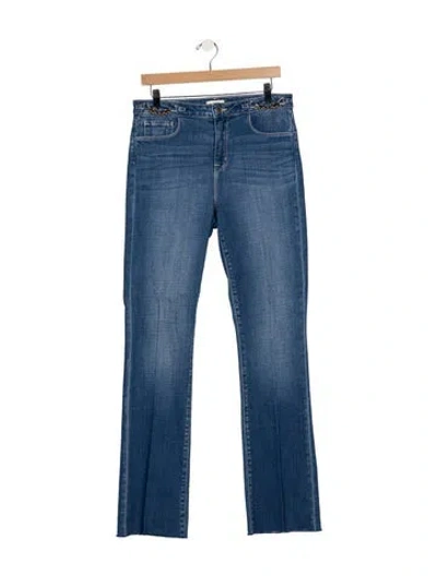 Pre-owned L'agence High-rise Straight Leg Jeans In Blue