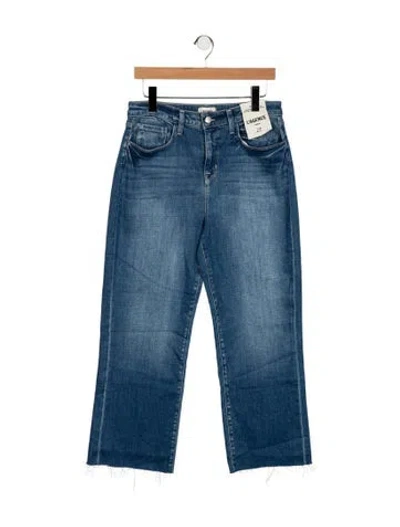 Pre-owned L'agence High-rise Straight Leg Jeans In Blue