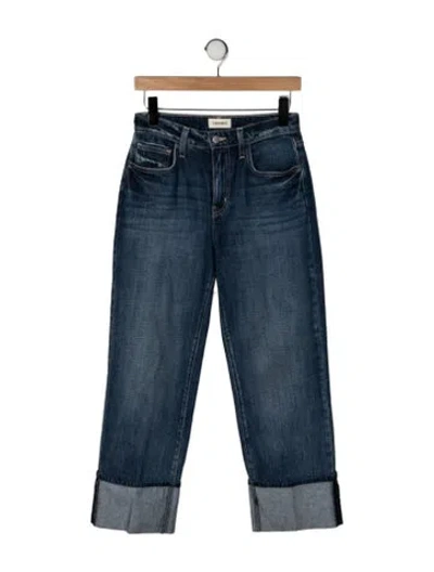 Pre-owned L'agence High-rise Straight Leg Jeans In Blue