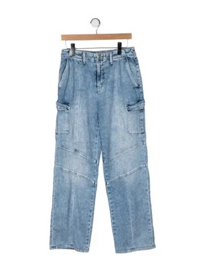 Pre-owned L'agence High-rise Straight Leg Jeans In Blue