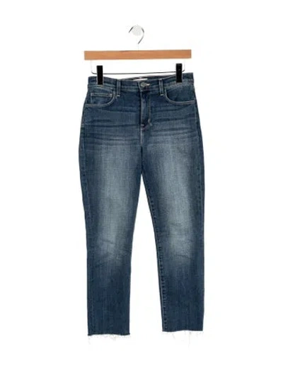 Pre-owned L'agence High-rise Straight Leg Jeans In Blue