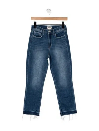 Pre-owned L'agence High-rise Straight Leg Jeans In Blue