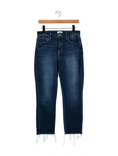 Pre-owned L'agence High-rise Straight Leg Jeans In Blue