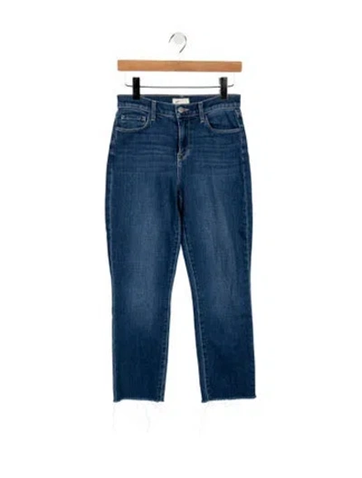 Pre-owned L'agence High-rise Straight Leg Jeans In Blue