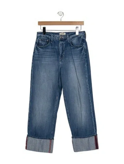 Pre-owned L'agence High-rise Straight Leg Jeans In Blue