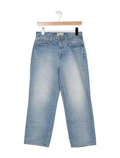 Pre-owned L'agence High-rise Straight Leg Jeans In Blue