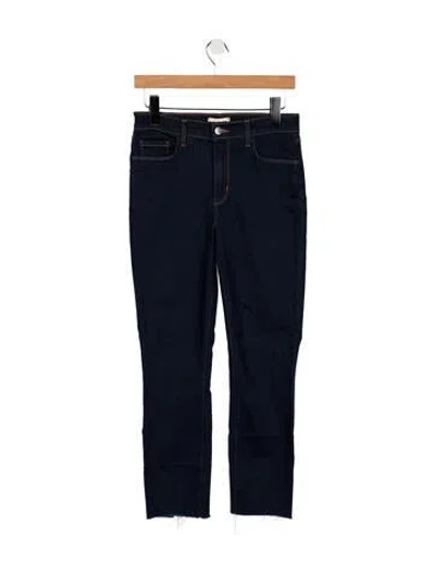 Pre-owned L'agence High-rise Straight Leg Jeans In Blue
