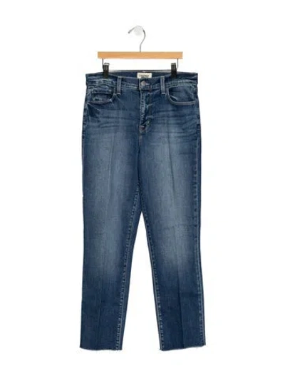 Pre-owned L'agence High-rise Straight Leg Jeans In Blue