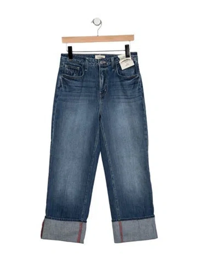 Pre-owned L'agence High-rise Straight Leg Jeans In Blue