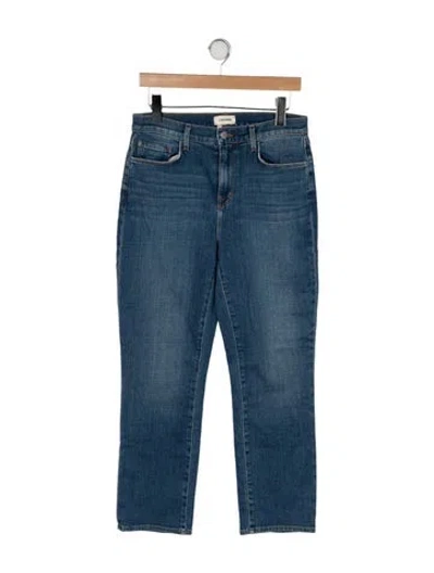 Pre-owned L'agence High-rise Straight Leg Jeans In Blue