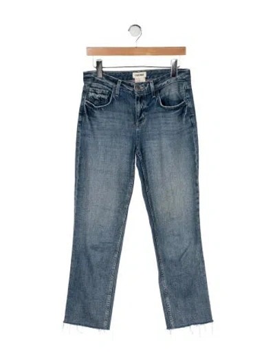Pre-owned L'agence High-rise Straight Leg Jeans In Blue