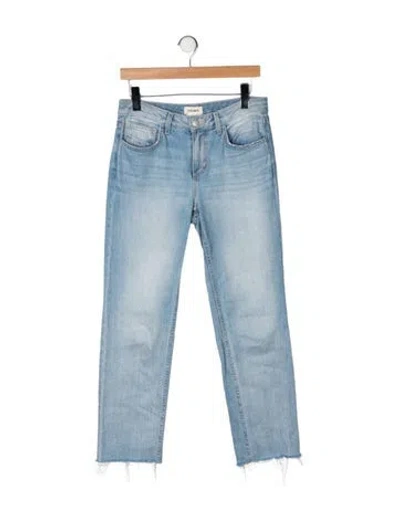Pre-owned L'agence High-rise Straight Leg Jeans In Blue