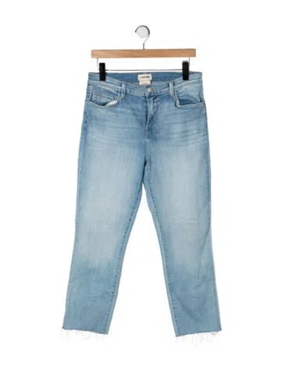 Pre-owned L'agence High-rise Straight Leg Jeans In Blue