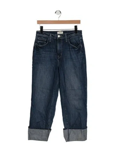 Pre-owned L'agence High-rise Straight Leg Jeans In Blue