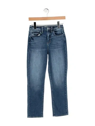 Pre-owned L'agence High-rise Straight Leg Jeans In Blue