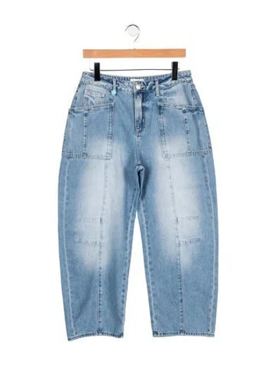 Pre-owned L'agence High-rise Straight Leg Jeans In Blue