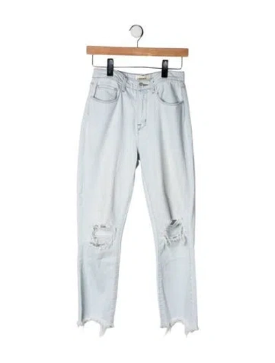 Pre-owned L'agence High-rise Straight Leg Jeans In Green