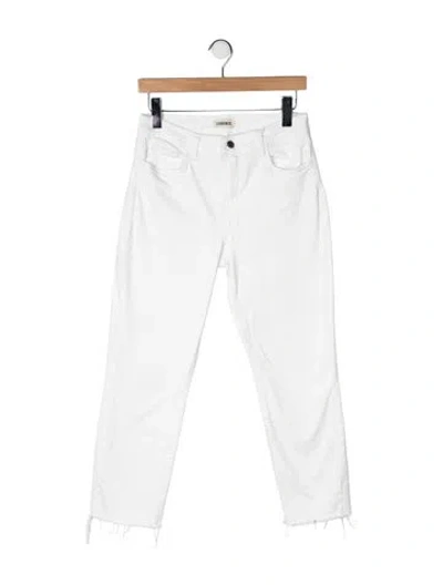 Pre-owned L'agence High-rise Straight Leg Jeans In Multi