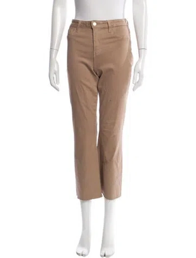 Pre-owned L'agence High-rise Straight Leg Jeans In Neutral