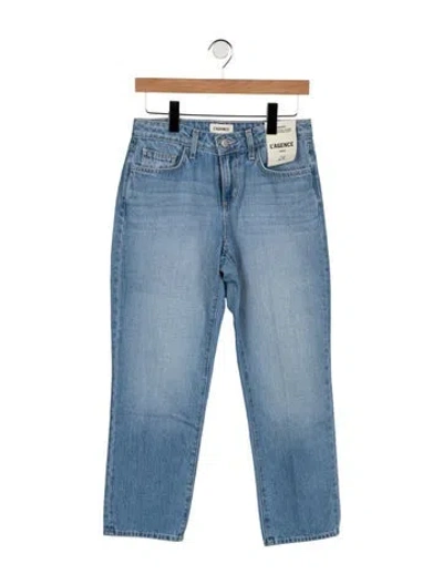 Pre-owned L'agence High-rise Straight Leg Jeans W/ Tags In Blue