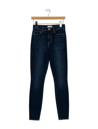 Pre-owned L'agence High-rise Straight Leg Jeans W/ Tags In Blue