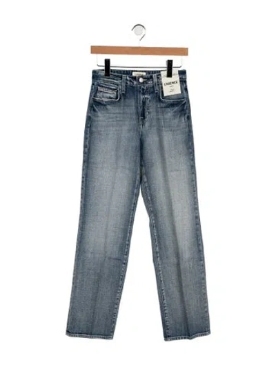 Pre-owned L'agence High-rise Straight Leg Jeans W/ Tags In Blue