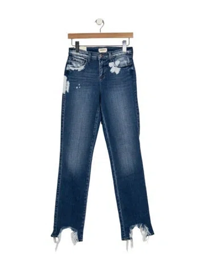 Pre-owned L'agence High-rise Straight Leg Jeans W/ Tags In Blue