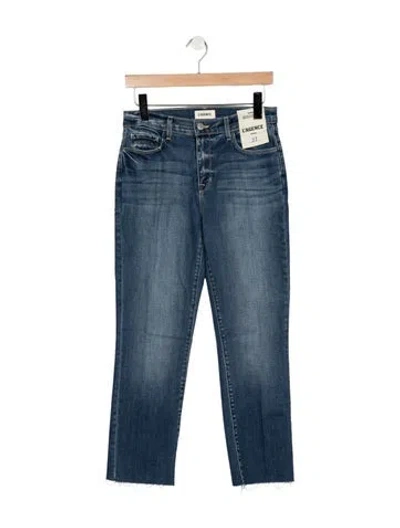 Pre-owned L'agence High-rise Straight Leg Jeans W/ Tags In Blue