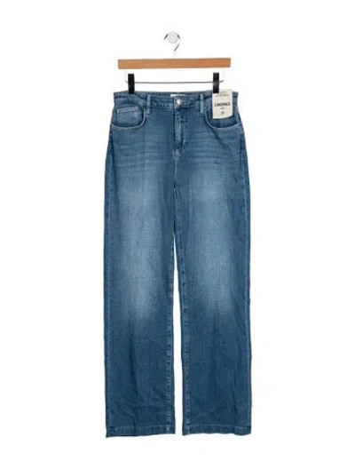 Pre-owned L'agence High-rise Straight Leg Jeans W/ Tags In Blue