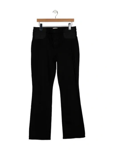 Pre-owned L'agence High-rise Wide Leg Jeans In Black