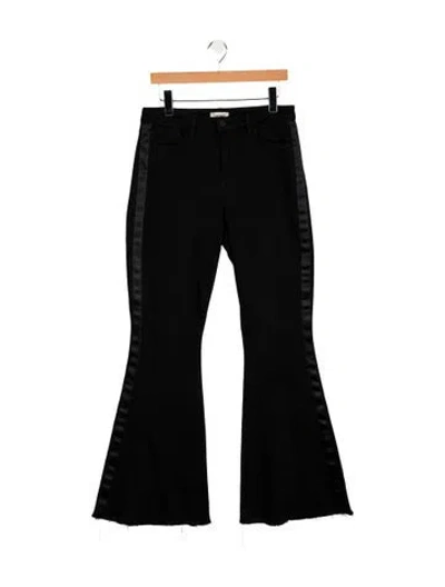 Pre-owned L'agence High-rise Wide Leg Jeans In Black