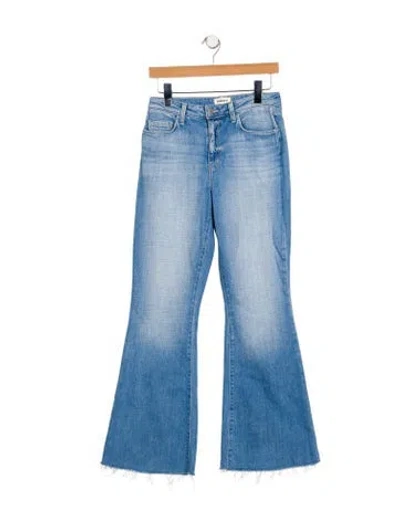 Pre-owned L'agence High-rise Wide Leg Jeans In Blue