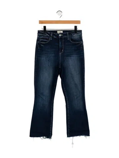 Pre-owned L'agence High-rise Wide Leg Jeans In Blue