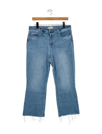 Pre-owned L'agence High-rise Wide Leg Jeans In Blue