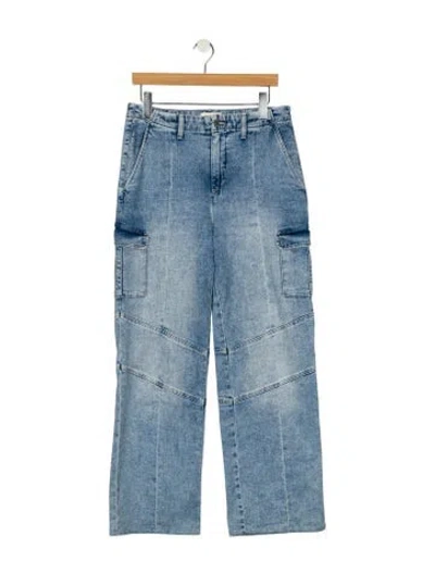 Pre-owned L'agence High-rise Wide Leg Jeans In Blue