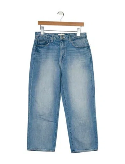 Pre-owned L'agence High-rise Wide Leg Jeans In Blue