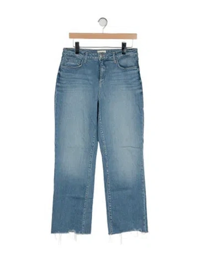 Pre-owned L'agence High-rise Wide Leg Jeans In Blue