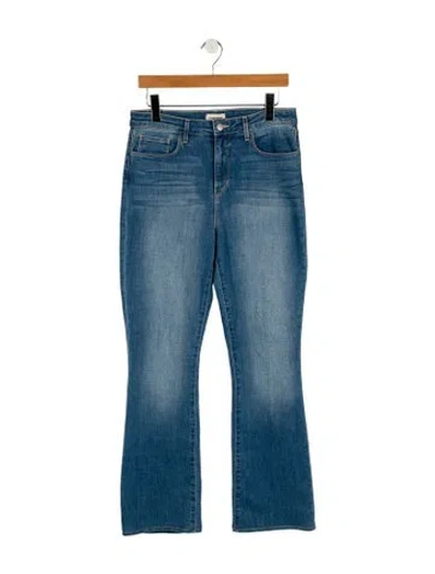 Pre-owned L'agence High-rise Wide Leg Jeans In Blue