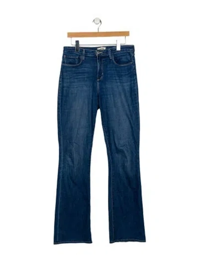 Pre-owned L'agence High-rise Wide Leg Jeans In Blue