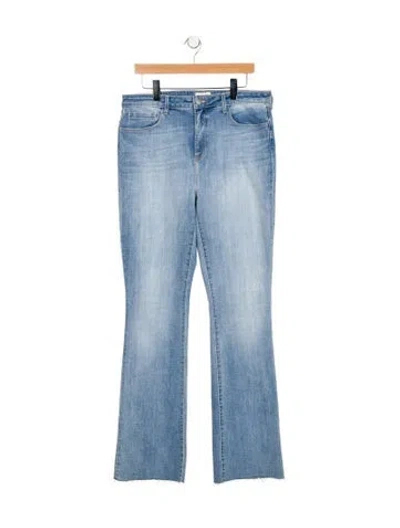Pre-owned L'agence High-rise Wide Leg Jeans In Blue
